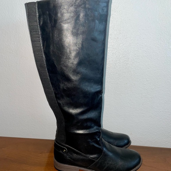 Bamboo Montage Black Riding Boots Women’s size 8 New in Box - Picture 4 of 7